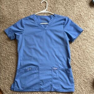 Blue Cherokee Scrub Top